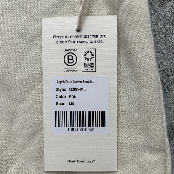 Mate The Label Oversize Sweatshirt Womens M/L Sweater Crew Fleece All-Places - Picture 6 of 10